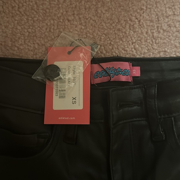 Brand new Luna Faux Leather Flare Jeans - Picture 4 of 5